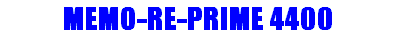 MEMO-RE-PRIME 4400